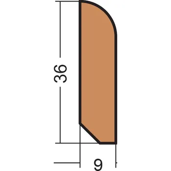 Lišta soklová PS3609 - 2,5bm