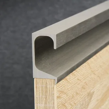 Nábytkové kování Salu Úchytkový profil UK7 - nerez tmavý - 3m