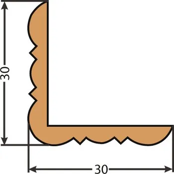 Lišta karosérie Lišta ozdobná LDO3030-2,5bm
