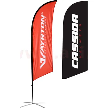 Vlajka Vlajka CASSIDA bílá - vč. stojanu, zátěže a obalu, výška 2,5 m