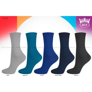 Hoza Dětské ponožky HOZA, hladké - tmavý mix - H034 Barva: Balíček 1, Velikost: 27-30