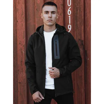 Pánská softshellová bunda Pánská bunda přechodná softshell s kapucí TX4813 Barva: Černá, Velikost: 2XL