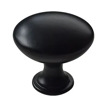 Nábytkové kování Knopka Karen - černý mat