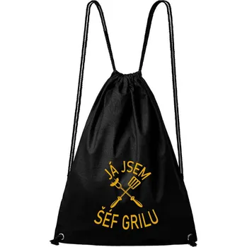 Městský batoh DOBRÝ TRIKO Bavlněný batoh Já jsem šéf grilu Barva: Černá