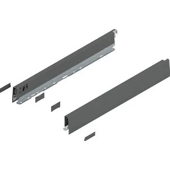 Blum MERIVOBOX bočnice, výška N (68,5 mm), NL=550 mm, Orion šedá mat, levá/pravá, vč. Krytek