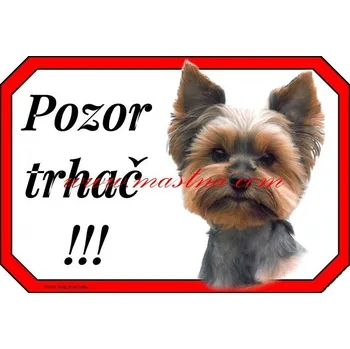 Cedulka jork, yorkshire terier trhač - Bez samolepicí vrstvy