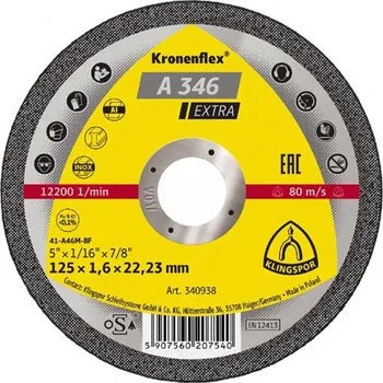 Řezný kotouč KRONENFLEX KOTOUČ ŘEZNÝ 115 x 1,6 x 22 mm
