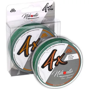 Mikado PLETENÁ ŠŇŮRA - NIHONTO FINE BRAID - 0.08mm/4.95kg/300m - ZELENÁ - 1 cívka