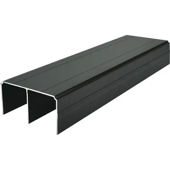 Nábytkové kování Vedení horní S05 černé (9005) - 3m