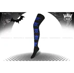 Dámské nadkolenky HOZA - lebky - H4806 Barva: Modrá, Velikost: 35-41