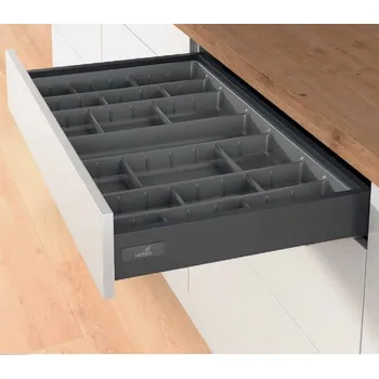Nábytek Hettich Příborníková vložka OrgaTray 590 Š800mm/ NL470mm antracit