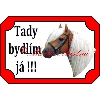Cedulka hafling, kůň, koně bydlím - Bez samolepicí vrstvy