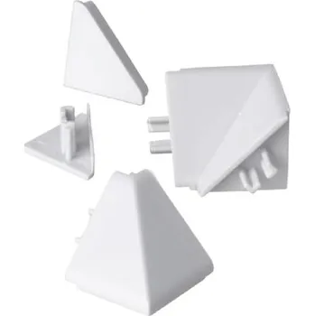 Set elementů k SUPER liště L20 - bílá lesklá