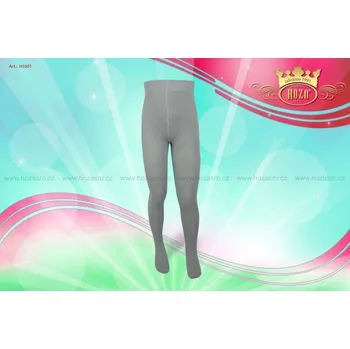 Dívčí oblečení Dětské punčochové kalhoty HOZA - jednobarevné - H5001 Barva: tmavá šedá, Velikost: 92-98 cm / 1-2 roky