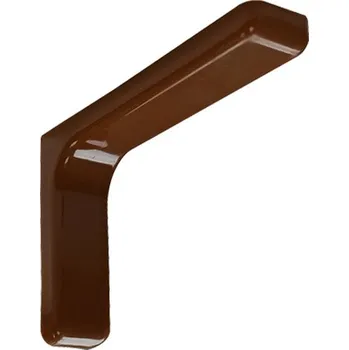 Nábytkové kování BOLIS ITALIA Konzole ořech 240 mm s plastovým krytem