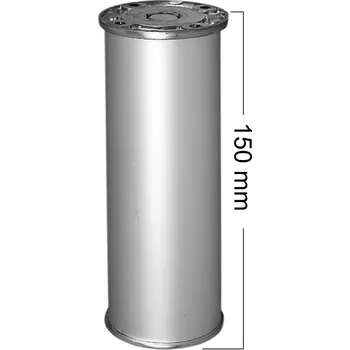 Nábytkové kování Nožka pohledová 150 mm, O 50 mm hliník