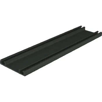 Nábytkové kování Vedení spodní S06N černé (9005) - 3m