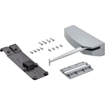 Hettich WingLine L Push to move pro těžké dveře, sada pravá šedé