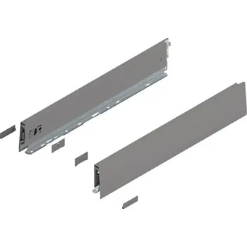 Blum MERIVOBOX bočnice, výška M (91 mm), NL=550 mm, Indium šedá- mat, levá/pravá, vč. Krytek