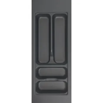 Příborník do zásuvky Hettich Příborníková vložka OrgaTray 440, Š 175-200mm/H 441-520mm antracit