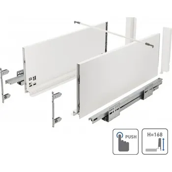 GTV Zásuvka AXIS PRO push to open pro otevření zásuvky 450mm bílá - vysoká H167