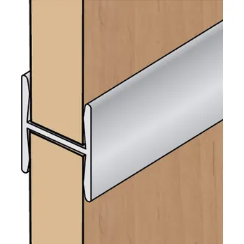 Dělící profil "H" stříbrný - 3m