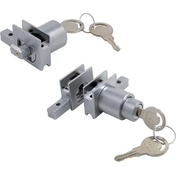 Nábytkové kování Zámek posuvných dveří s protikusem, 2 klíče