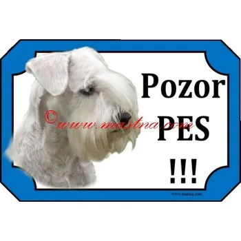 Cedulka knírač bílý - Bez samolepicí vrstvy