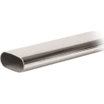 Šatní tyč oválná 15 x 30 mm x 3000 mm - chrom