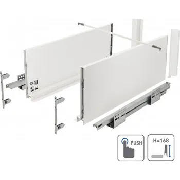 GTV Zásuvka AXIS PRO push to open pro otevření zásuvky 350mm bílá - vysoká H167