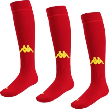 Pánské ponožky Kappa PENAO štulpny (3 pack) Crimson Red-Yellow 27-30