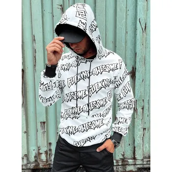 Pánská mikina Pánská mikina s kapucí BX5753 Barva: Bílá, Velikost: XL