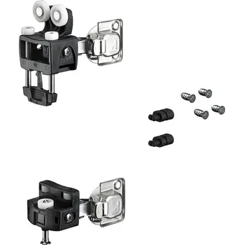Nábytkové kování Hettich Wingline L Do 12Kg, Bez Zavíracích Pružin, S Dolním Vedením, Sada Pravá Černá