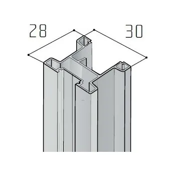 Salu Profil S19 - stříbrný elox
