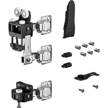 Nábytkové kování Hettich Wingline L Do 25Kg, Se Zavíracími Pružinami, S Dolním Vedením, Sada Pravá Černá