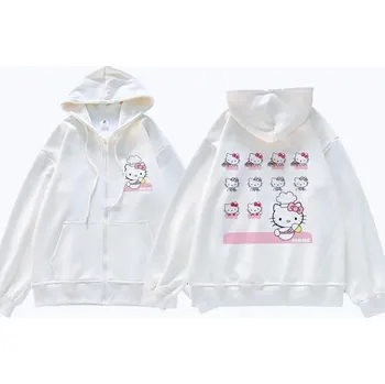 Dámská mikina Dámská mikina s potiskem Hello kitty Velikost: S, Barva (Varianta): QLZMNSLMS-1170