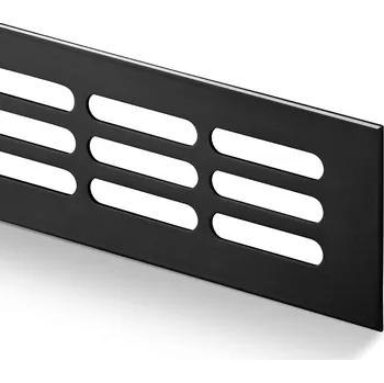 Větrací mřížka Větrací mřížka 100x400mm AL černá matná