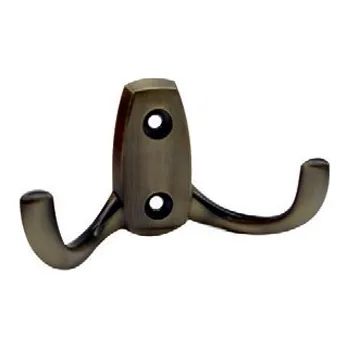 Nábytkové kování Věšák Elvis - broušená staromosaz