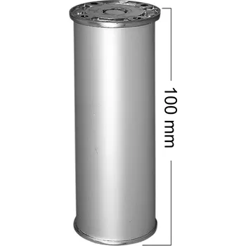 Nábytkové kování Nožka pohledová 100 mm, O 50 mm hliník