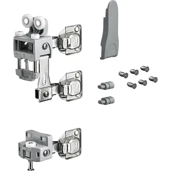 Nábytkové kování Hettich Wingline L Do 25Kg, Bez Zavíracích Pružin, S Dolním Vedením, Sada Pravá Šedá