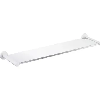 Koupelnový nábytek OMNIRES - MODERN PROJECT skleněná polička, matná bílá MP60930WM