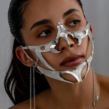 Karnevalový doplněk Cyberpunk Jewel II ozdoba na obličej, Ostatní, skladem