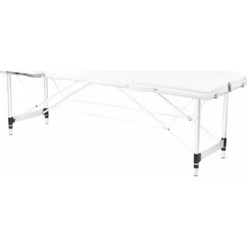 Masáž Activeshop SKLADOVACÍ MASÁŽNÍ STŮL HLINÍKOVÝ COMFORT ACTIV FIZJO 3-SEGMENTOVÝ BÍLÝ