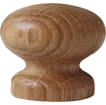 Knopka dřevěná 55 - dub lakovaný