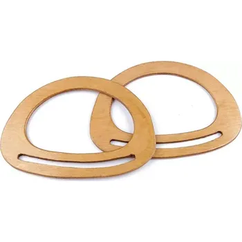 Kabelková ucha - dřevo - 14,5 x 19,5 cm