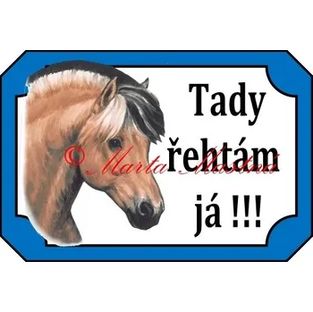 Cedulka fjordský kůň, koně malba - Bez samolepicí vrstvy