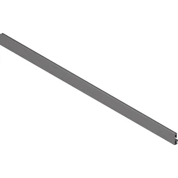 Blum MERIVOBOX přední díl s drážkou pro vnitřní zásuvku/vnitřní výsuv s předním zásuvným prvkem, do KB=1200mm, ke zkrácení, Orion šedá- mat