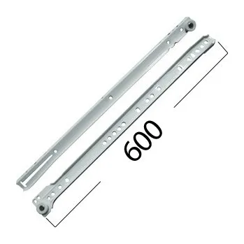 Nábytkové kování Výsuv rolničkový 600mm - bílý
