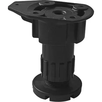 Nožka rektifikační plastová rozebíratelná 80 mm černá