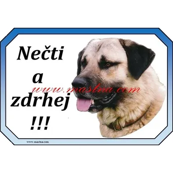 Cedulka anatol, kangal, pastevecký pes - Bez samolepicí vrstvy
